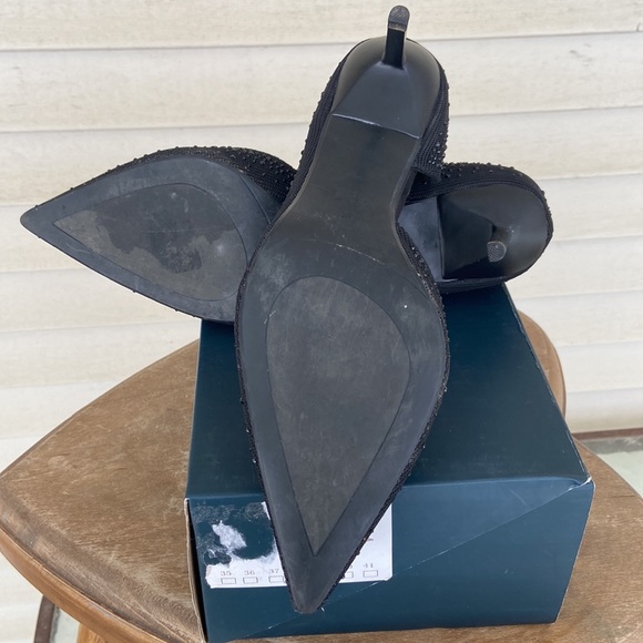 Zara Crystal Studded Stiletto Heel Shoes Women's Size EU 39 US 8 - Picture 7 of 13